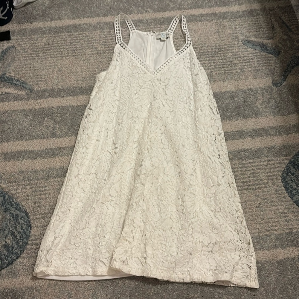 White lace dress